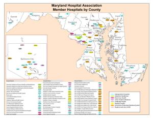 Map of MHA Member Hospitals by County