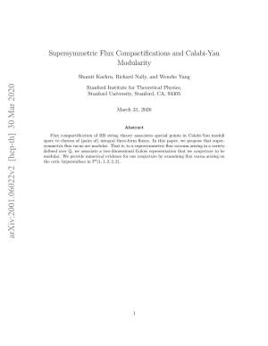 Supersymmetric Flux Compactifications and Calabi-Yau
