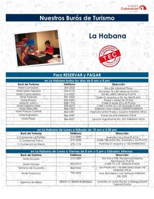 Buros De Turismo La Habana.Pdf