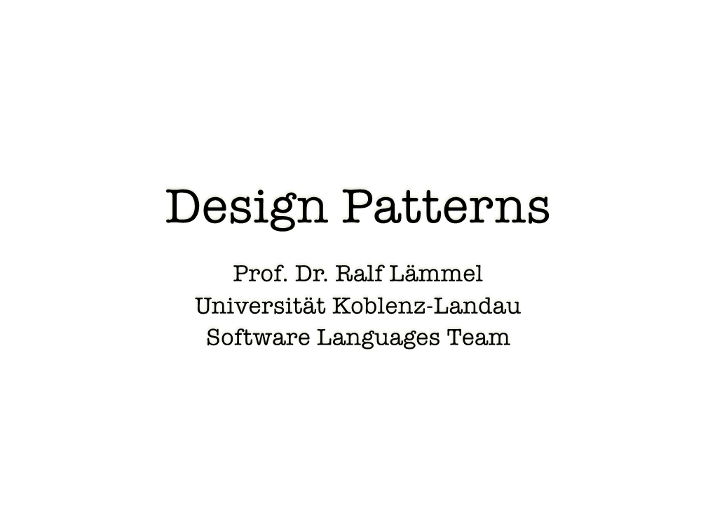 Design Patterns