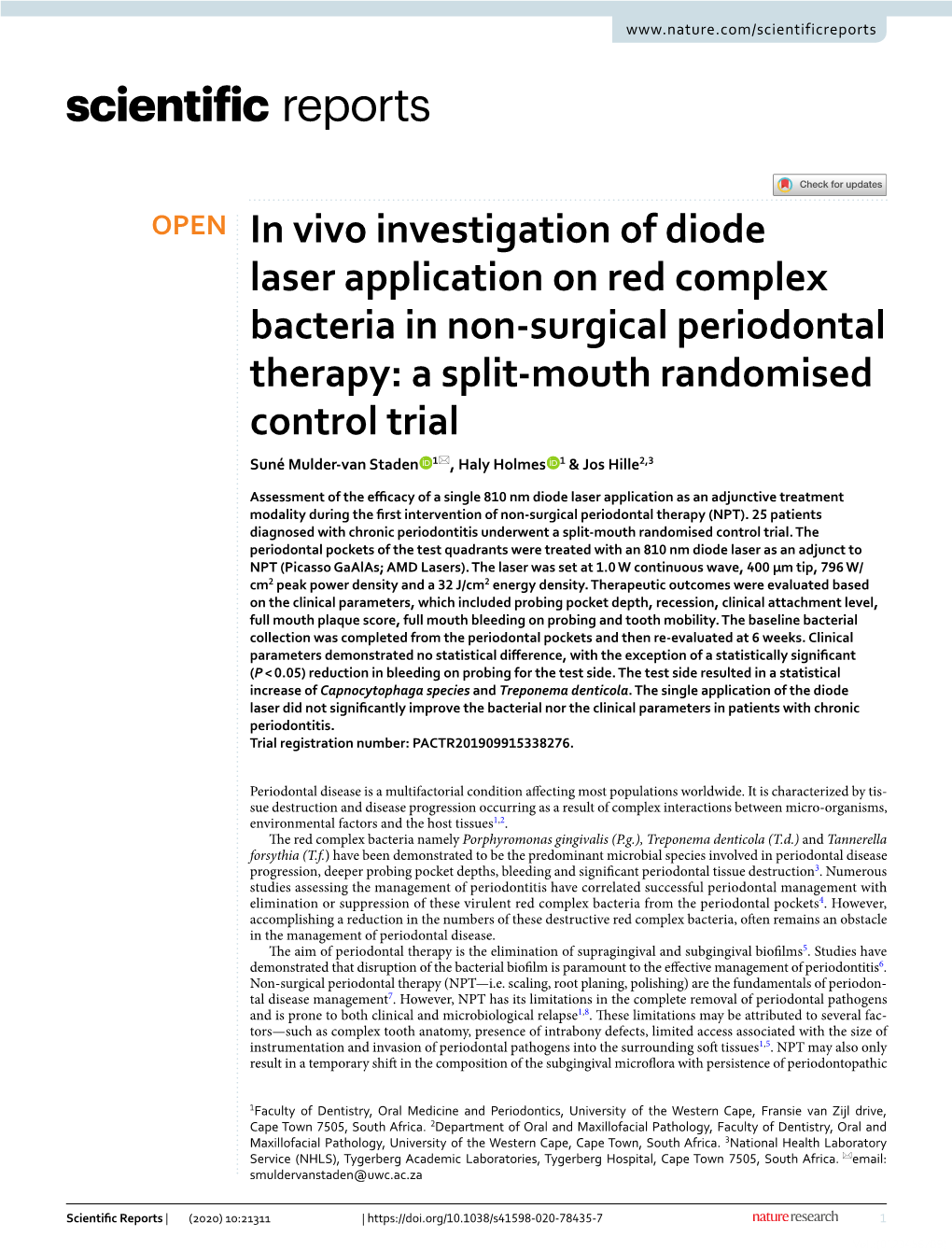 In Vivo Investigation of Diode Laser Application on Red