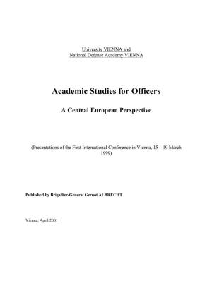 Academic Studies for Officers