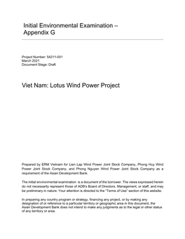 54211-001: Lotus Wind Power Project
