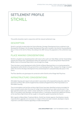 Settlement Profile Stichill