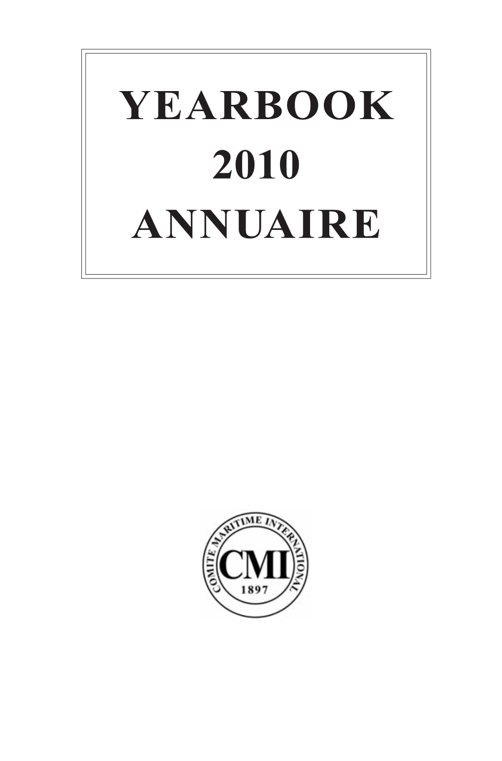 Yearbook 2010 Annuaire Table of Contents
