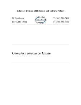 Cemetery Resources