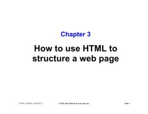 How to Use HTML to Structure a Web Page