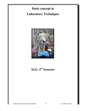 Basic Concept Laboratory Tech M