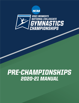 2020-21 Pre-Championships Manual