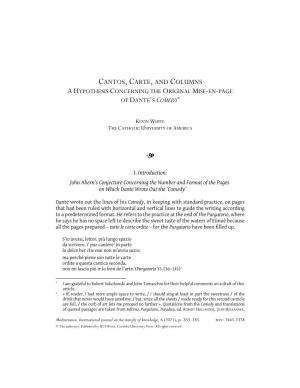 Cantos,Carte,And Columns