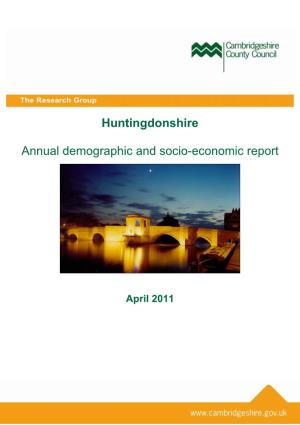 Huntingdonshire Annual Demographic and Socio-Economic Report