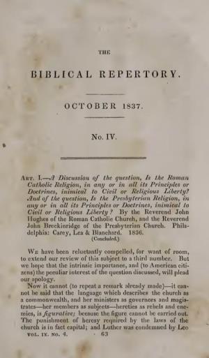 Review of Samuel Blair, the Doctrine Of