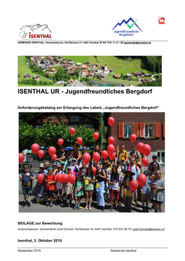 ISENTHAL UR - Jugendfreundliches Bergdorf