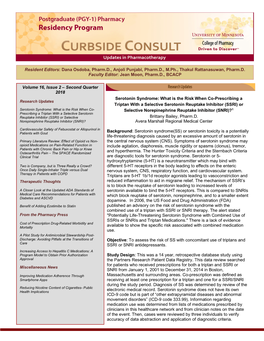 Serotonin Syndrome: What Is the Risk When Co-Prescribing a Triptan With