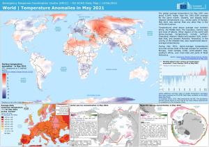 Temperature Anomalies in May 2021