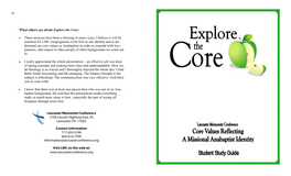 Explore the Core: Student Study Guide (PDF)