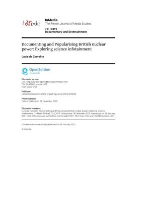 Documenting and Popularising British Nuclear Power: Exploring Science Infotainment