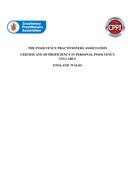 The Insolvency Practitioners Association Certificate Of