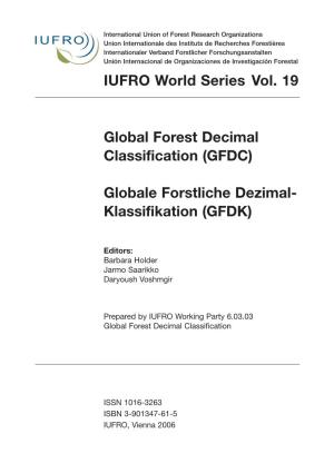 IUFRO World Series Vol. 19 Global Forest Decimal Classification