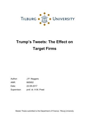 Trump's Tweets: the Effect on Target Firms