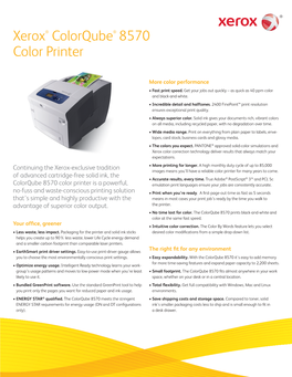 Colorqube 8570 Solid Ink Color Printer