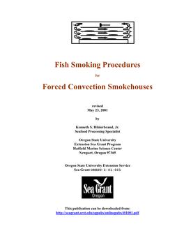 Fish Smoking Procedures for Forced Convection Smokehouses