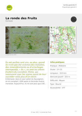 La Ronde Des Fruits Domaize