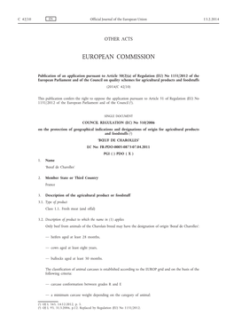 A) of Regulation (EU) No 1151/2012 of the European Parliament and of the Council on Quality Schemes for Agricultural Products and Foodstuffs (2014/C 42/10