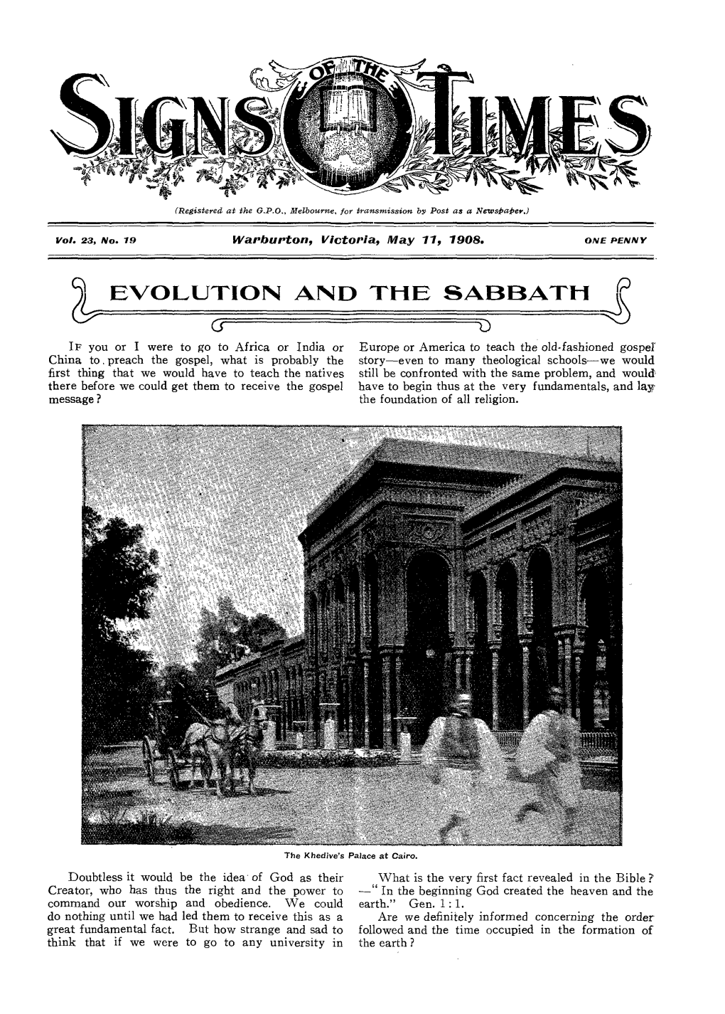 Evolution and the Sabbath