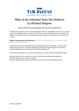 Ride of the Valkyries' from 'Die Walküre' by Richard Wagner
