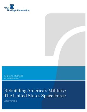 Rebuilding America's Military