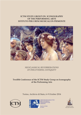 Ictm Study Group on Iconography of the Performing Arts Istituto Per I Beni Musicali in Piemonte