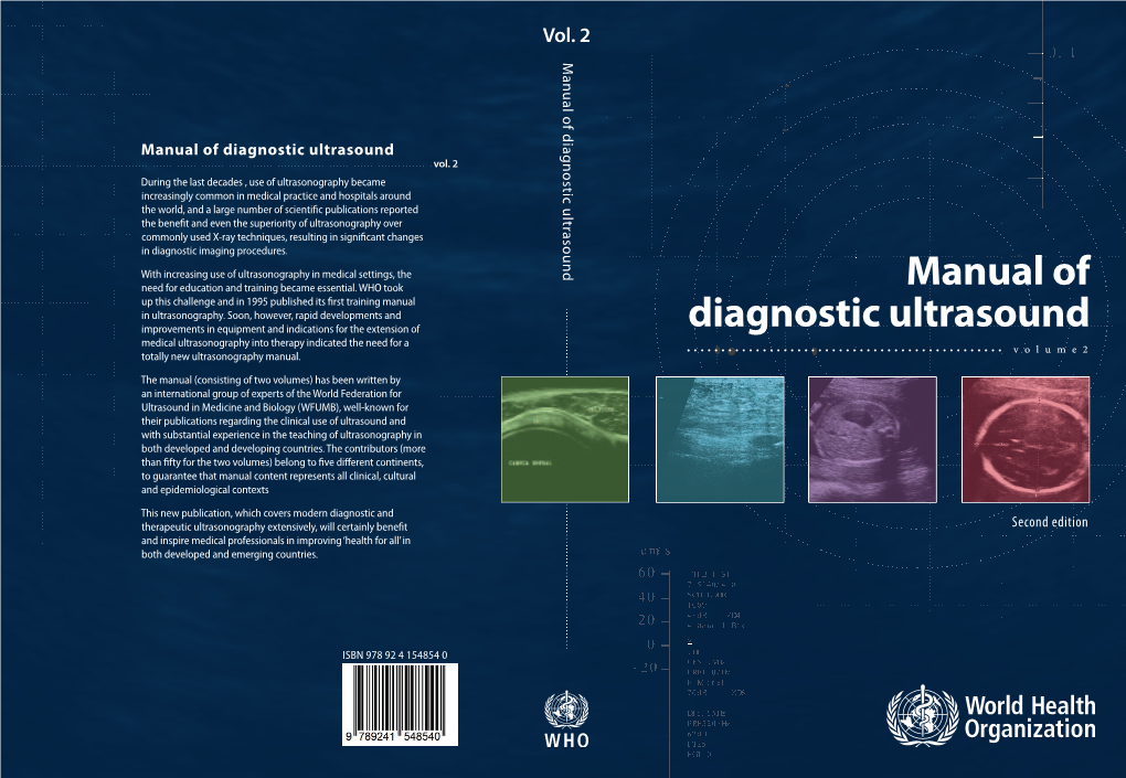 Manual of Diagnostic Ultrasound Iagnostic U Vol