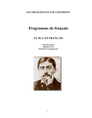 Programme De Français