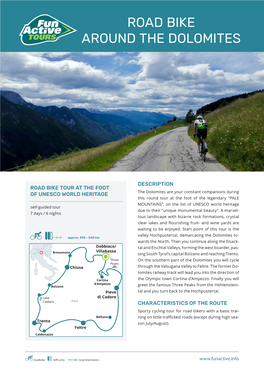 Road Bike Around the Dolomites
