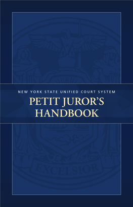 Petit Juror's Handbook