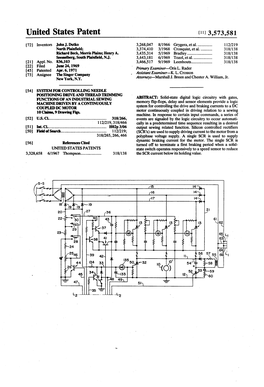 United States Patent (113,573,581 72 Inventors John J