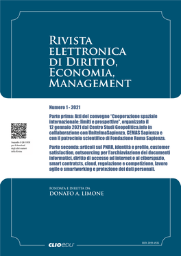 Rivista Elettronica Di Diritto, Economia, Management