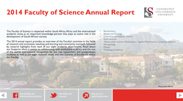 2014 Faculty of Science Annual Report