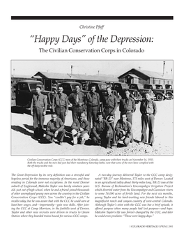 The Civilian Conservation Corps in Colorado