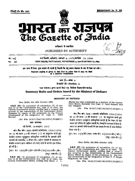 The Gazette of India