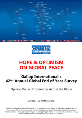 Hope & Optimism on Global Peace