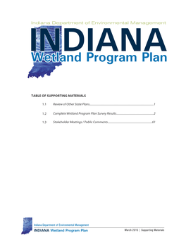 Wetland Program Plan