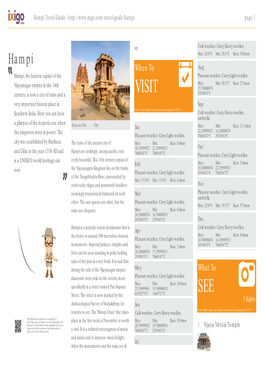 Hampi Travel Guide - Page 1