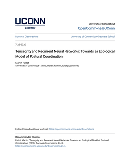 Tensegrity and Recurrent Neural Networks: Towards an Ecological Model of Postural Coordination