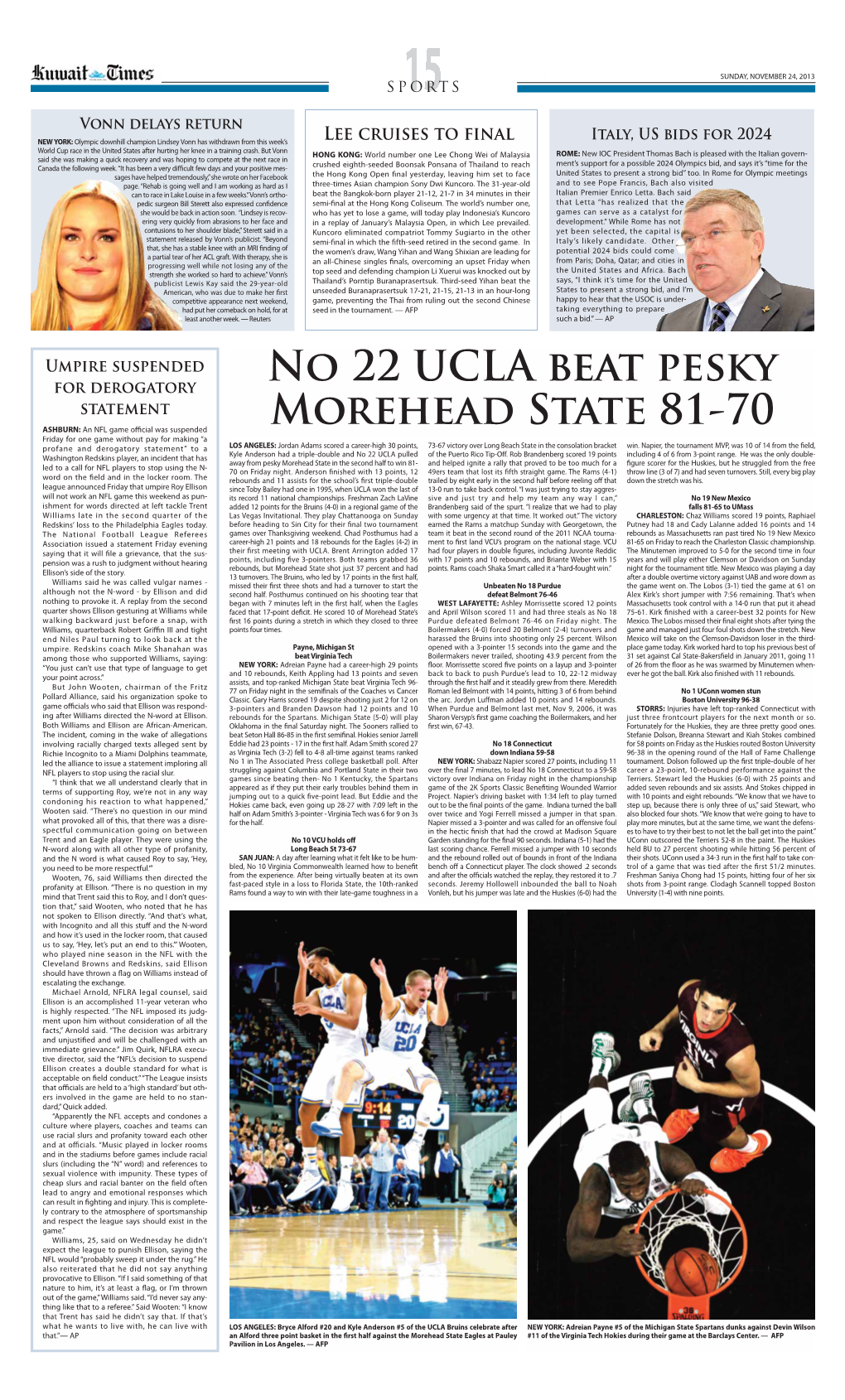 No 22 UCLA Beat Pesky Morehead State 81-70