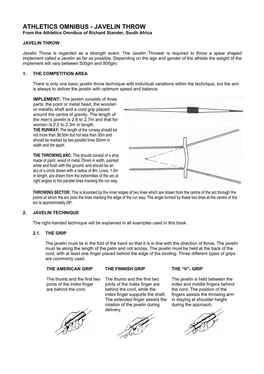 5-13 Javelin Throw