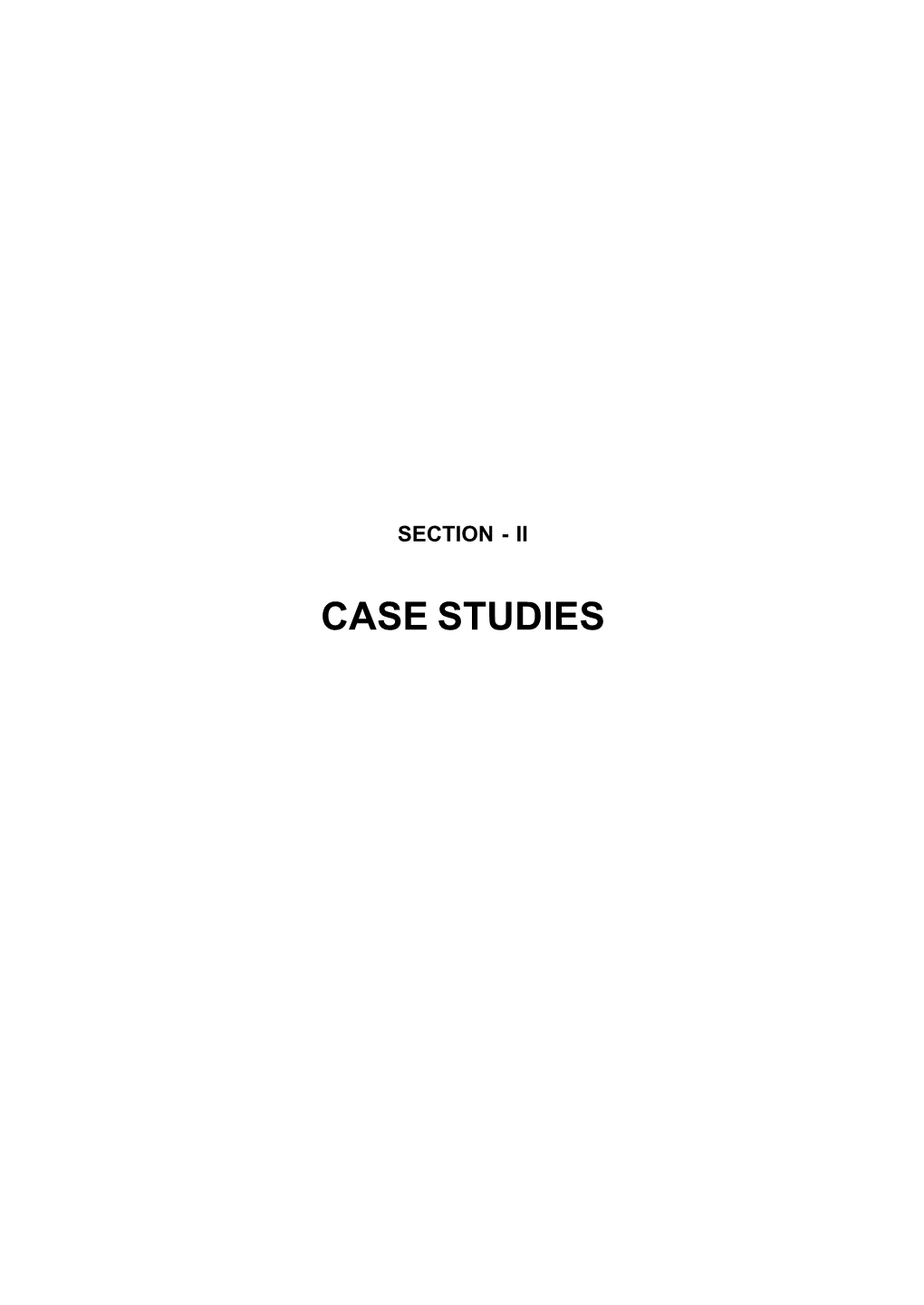 Case Studies Chapter-Iii