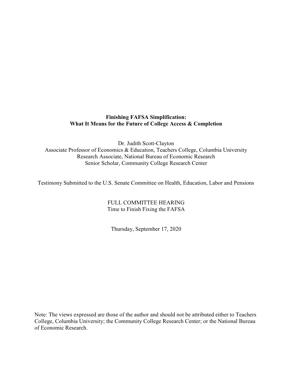 Finishing FAFSA Simplification: What It Means for the Future of College Access & Completion