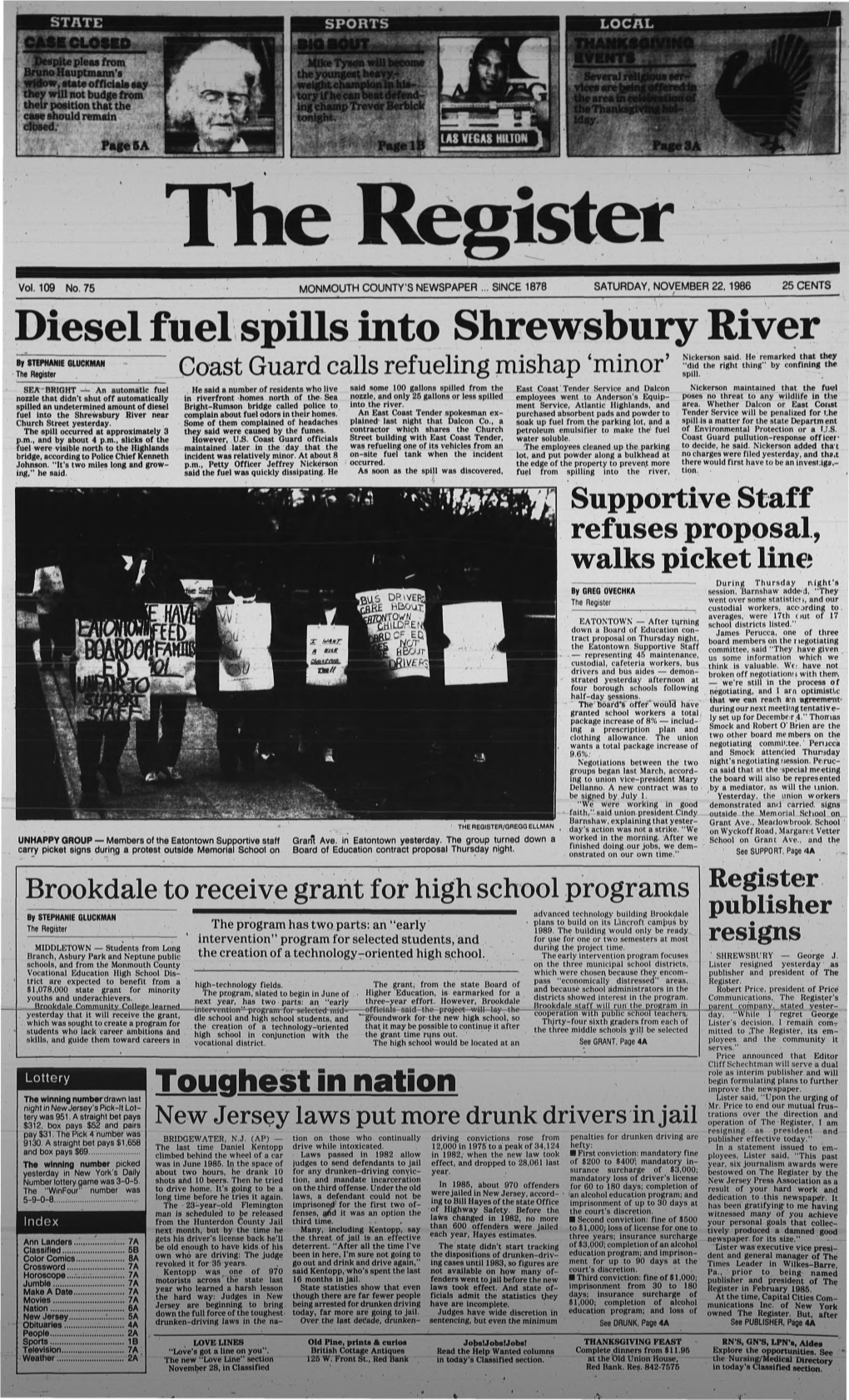 Diesel Fuel Spills Into Shrewsbury River Nickerson Said